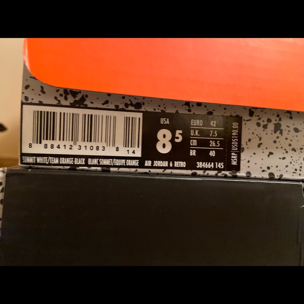 Jordan 6 Gatorade Orange/White